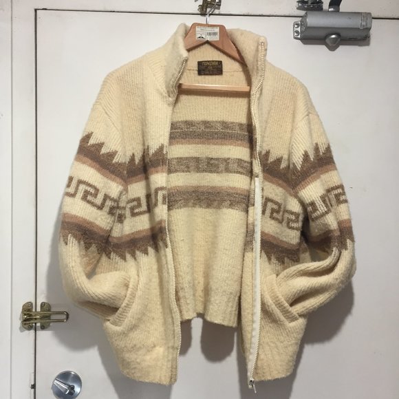 VINTAGE TUNDRA KNITTED CARDIGAN SWEATERS SIZE L - Picture 4 of 9